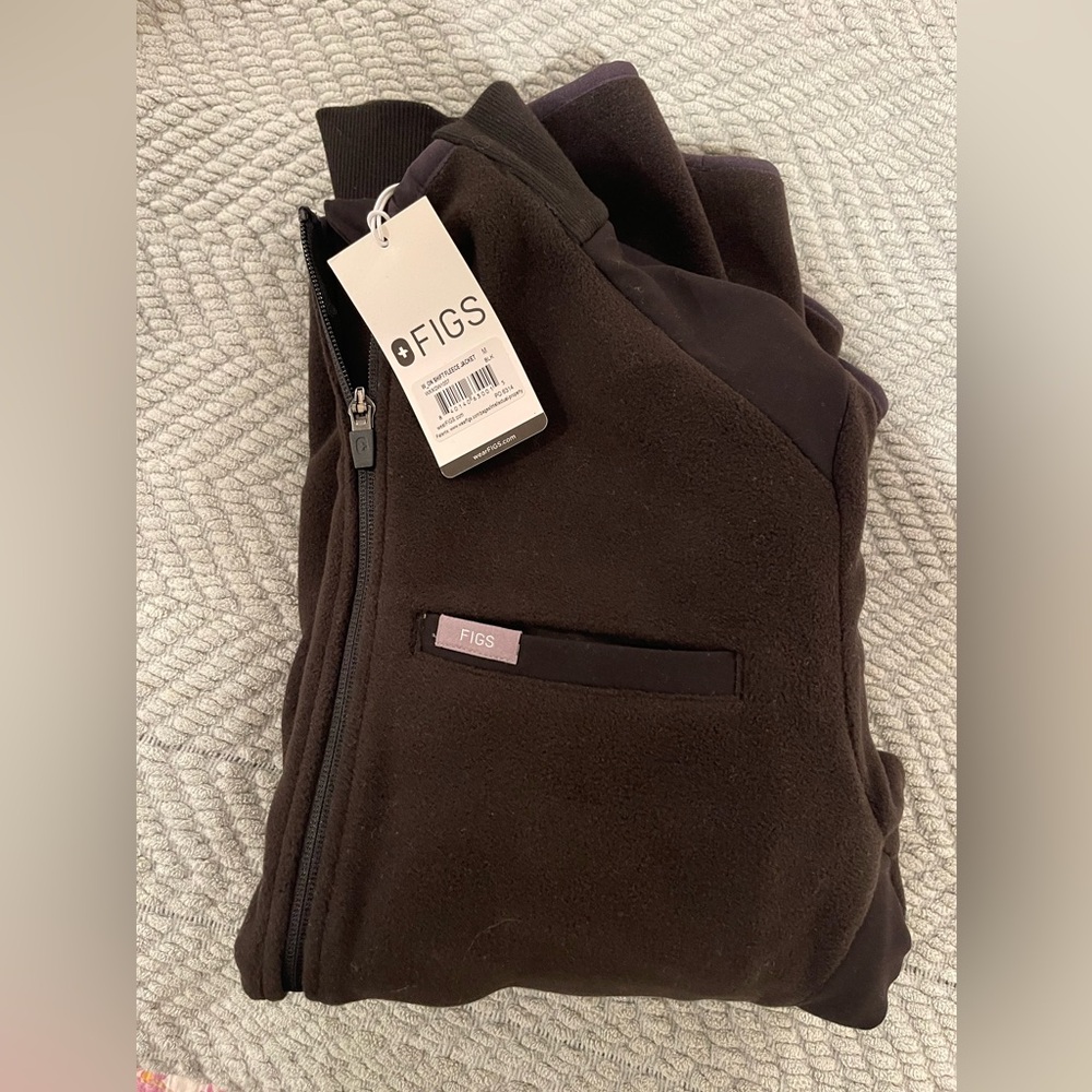 Figs On Shift Fleece Jacket Black